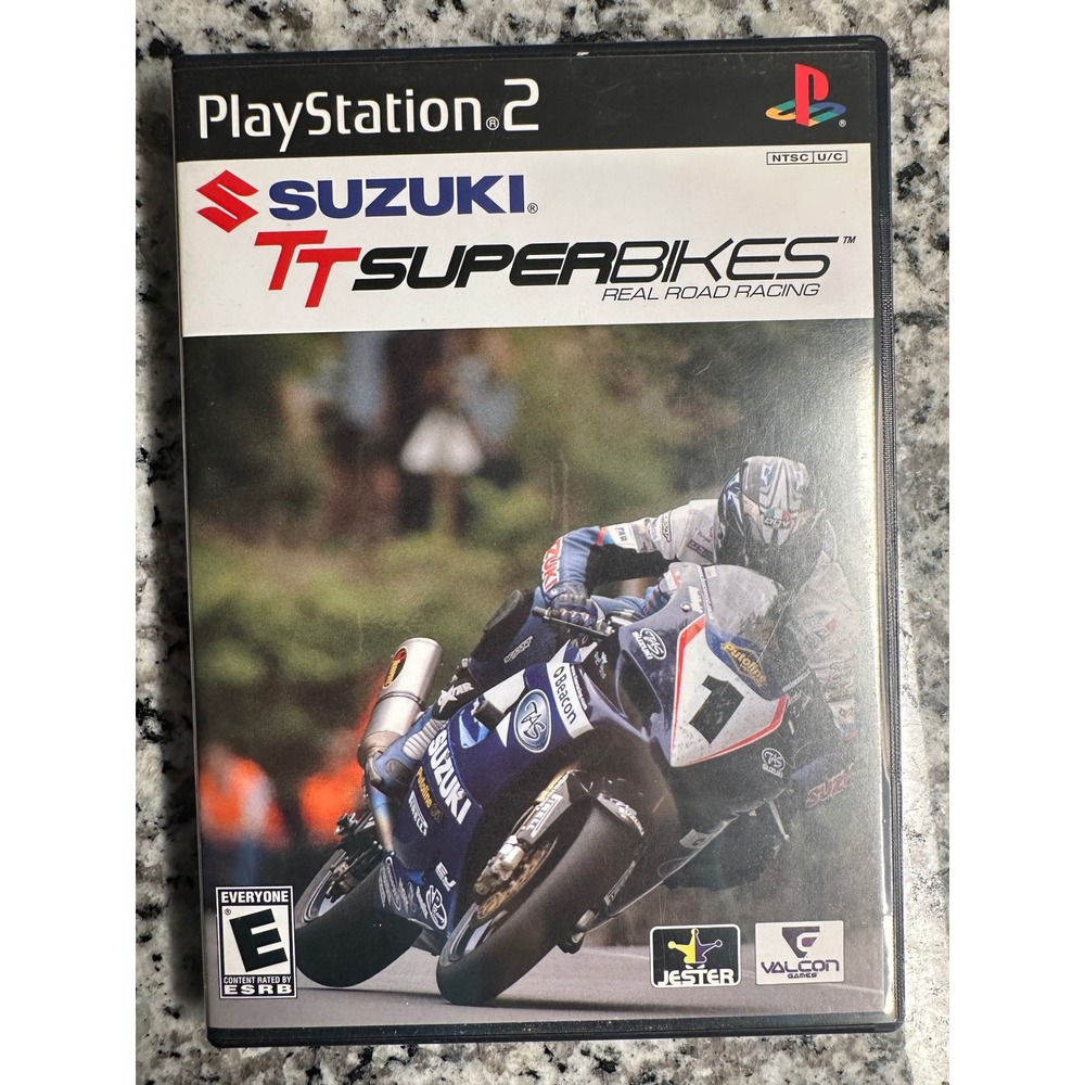 PlayStation 2 PS2‎ Suzuki TT Superbikes Real Road Racing Game Disc Case Manual